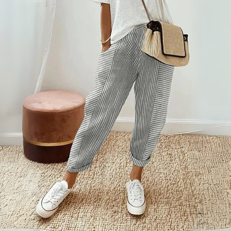 Madison | Relaxed Boho Stripe Pants