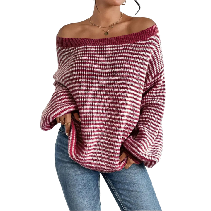 Grace | Casual All-Season Ladies Striped Sweater