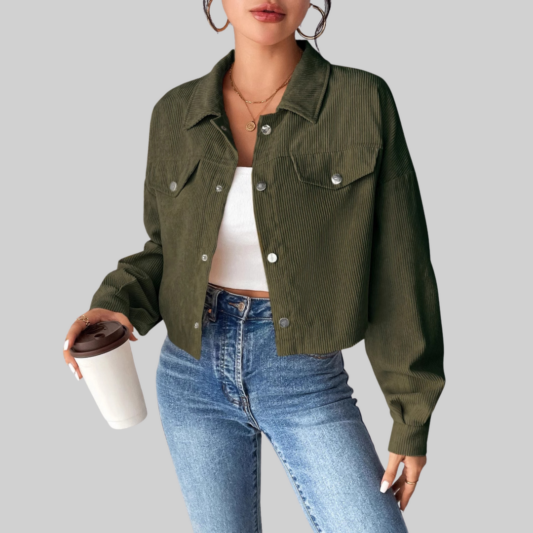 Sienna | Classic Collared Button-Front Jacket