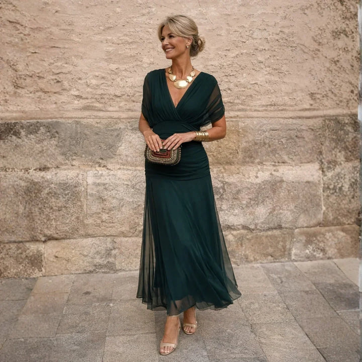 Ottoline Elegant Green Dress