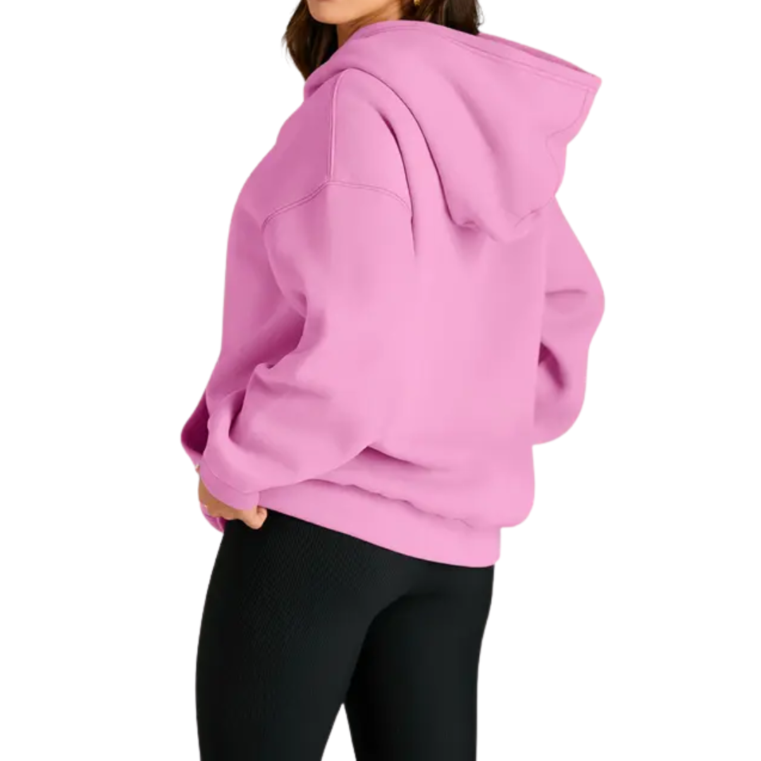 Xanthe | Cosy Oversized Fleece Pullover Hoodie