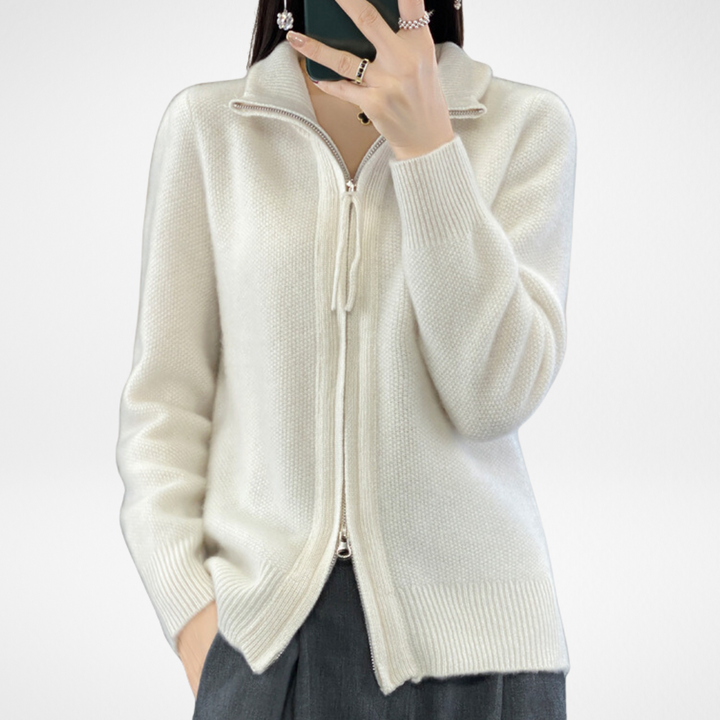 Samantha | Minimalist Zip Sweater