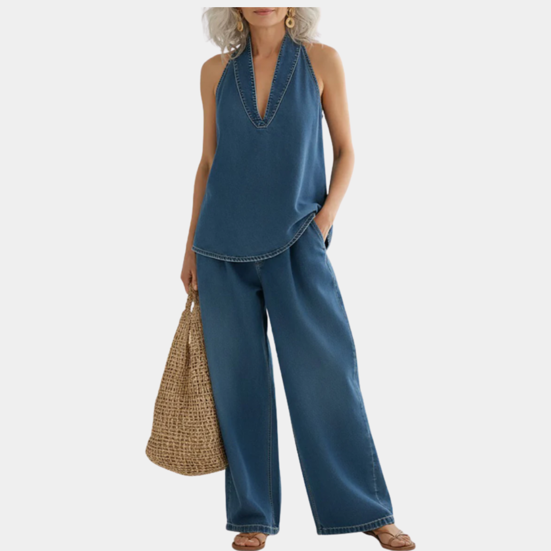 Eva - Two-Piece Denim Set
