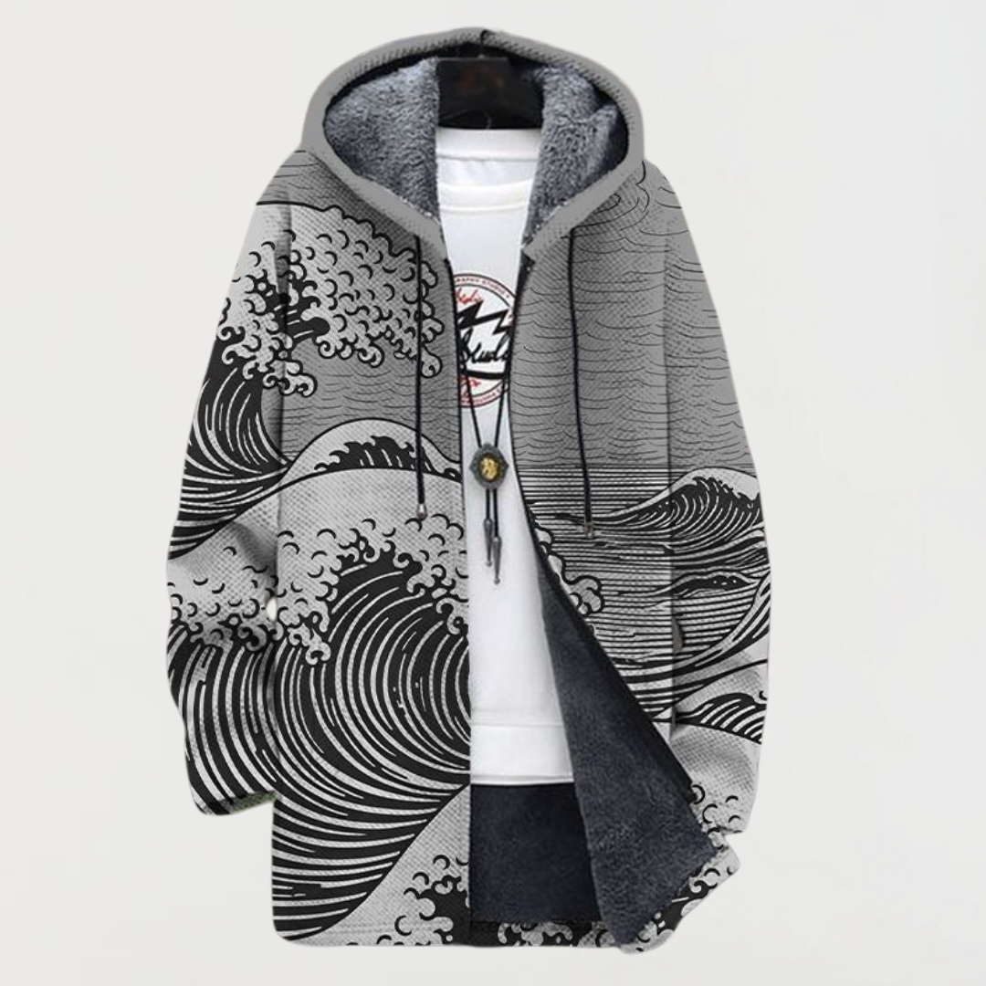 Saskia wave pattern coat