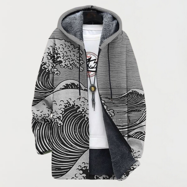 Saskia wave pattern coat