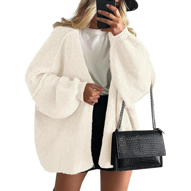Hayley | Oversized Fit Lantern Sleeve Autumn Knit Cardigan