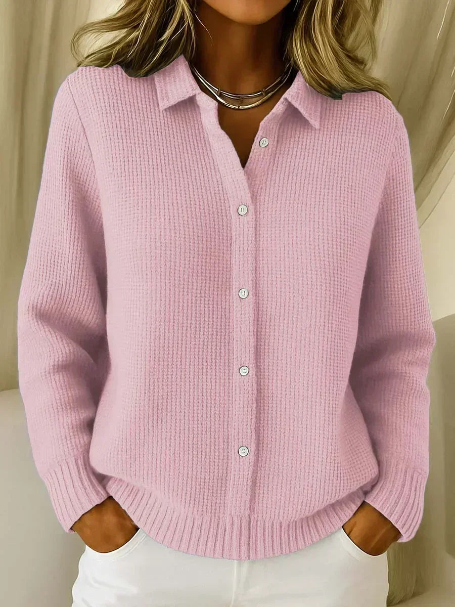 Katrina | Textured cardigan with buttons