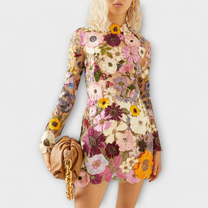 Amelia - Floral Print Mini Dress