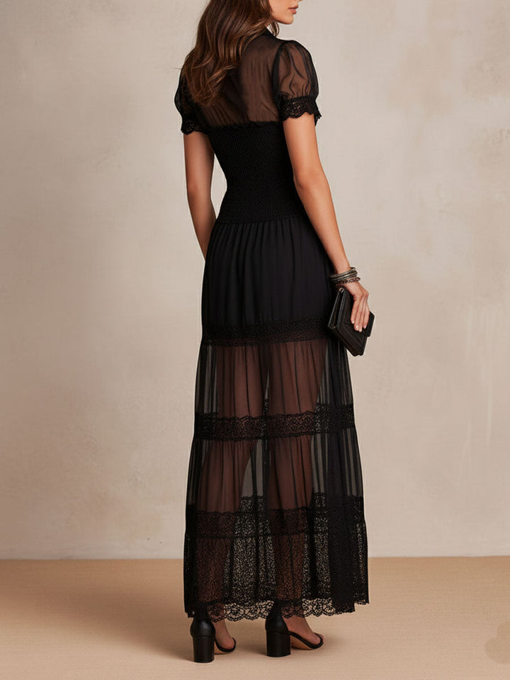Beatrice Lace Insert Maxi Dress