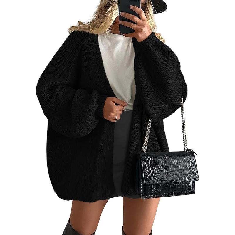 Hayley | Oversized Fit Lantern Sleeve Autumn Knit Cardigan