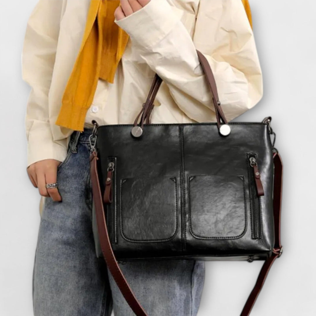 Olivia - Elegant Leather Tote