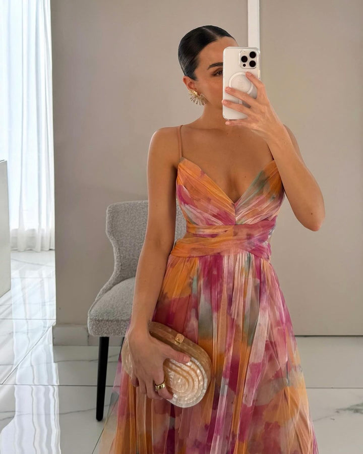 Ruth | Magical maxi dress with floral print