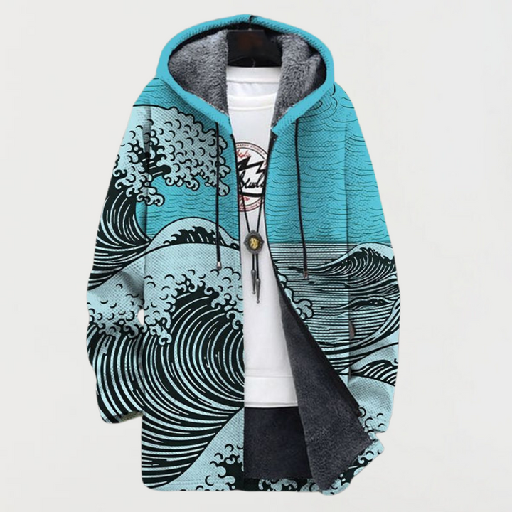 Saskia wave pattern coat