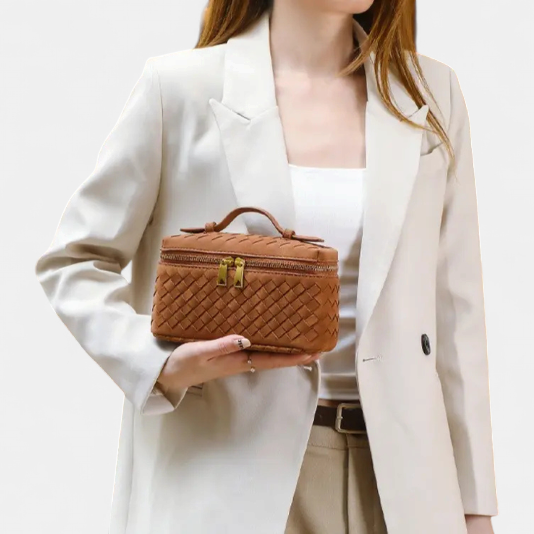 Alana | Vintage Matte Hand-Woven Box Bag