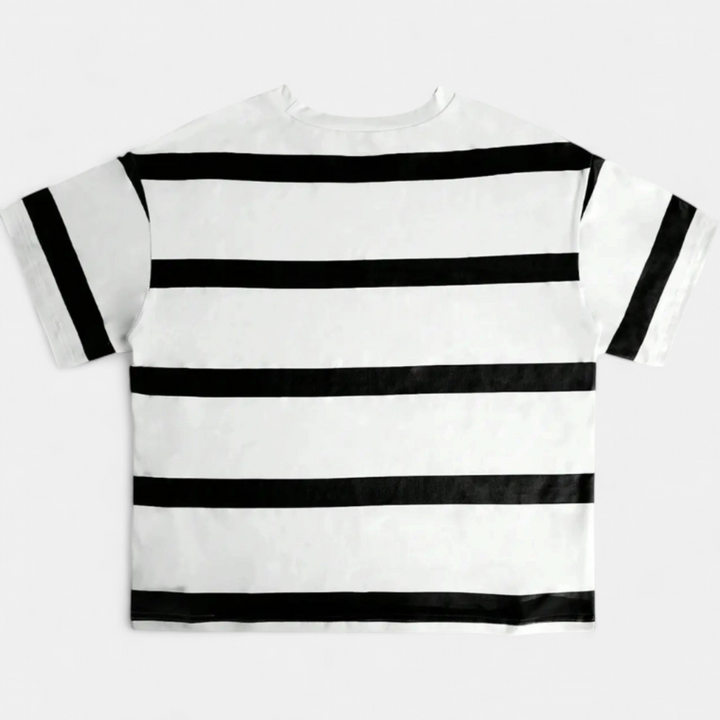 Tessa | Relaxed Striped Soft Crew Top