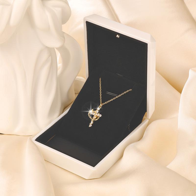 Rachael | Classic Cross & Crown Necklace