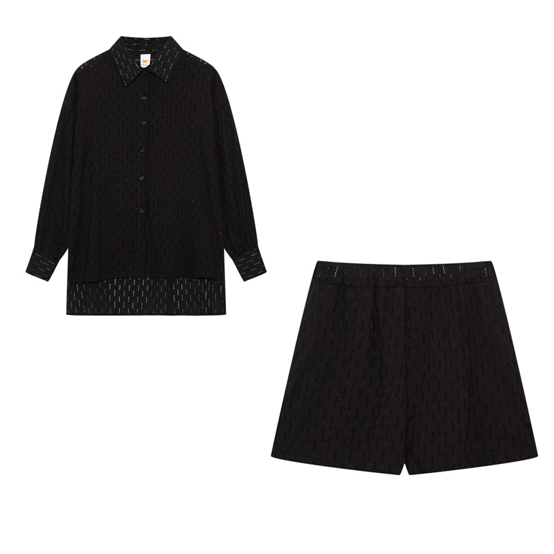 Evie | Lightweight blouse and shorts set
