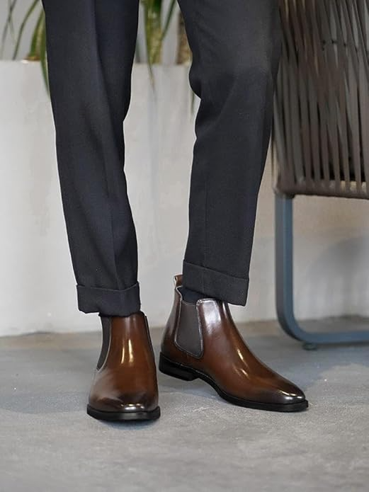 Finn - Leather Chelsea Ankle Boots