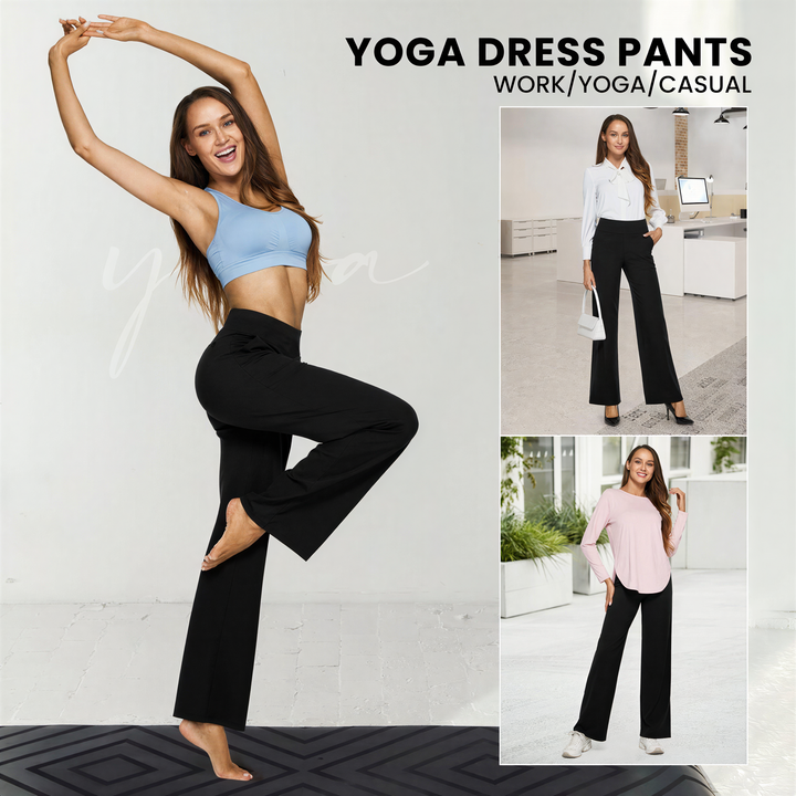 Saskia | Comfortable High-Waist Wide Leg Pants for Yoga and Outdoor Fun