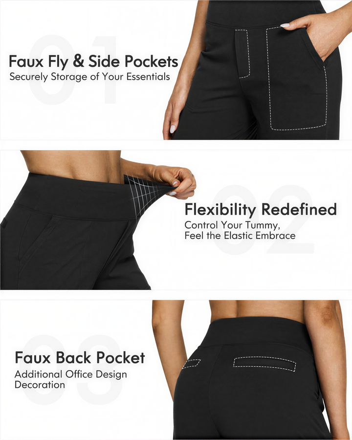 Saskia | Comfortable High-Waist Wide Leg Pants for Yoga and Outdoor Fun