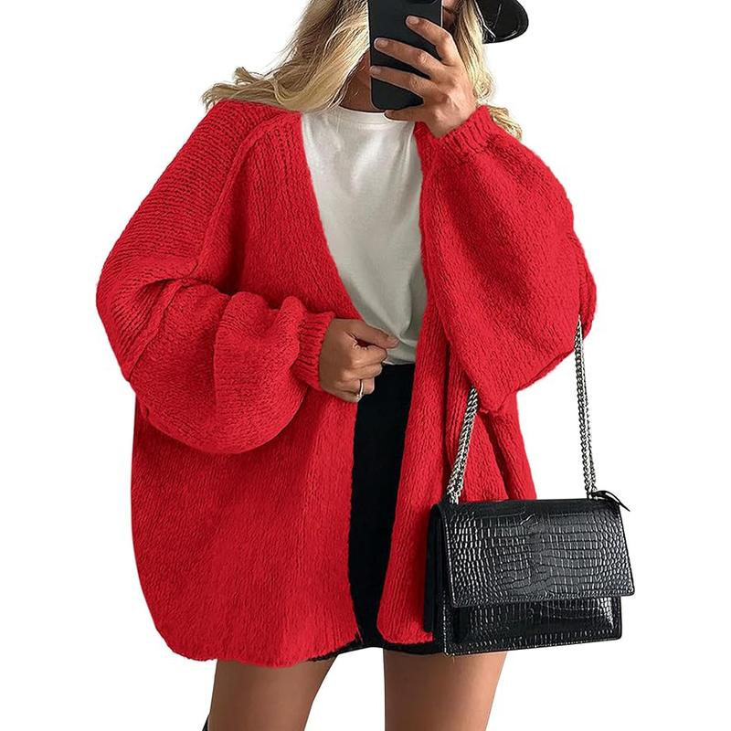 Hayley | Oversized Fit Lantern Sleeve Autumn Knit Cardigan