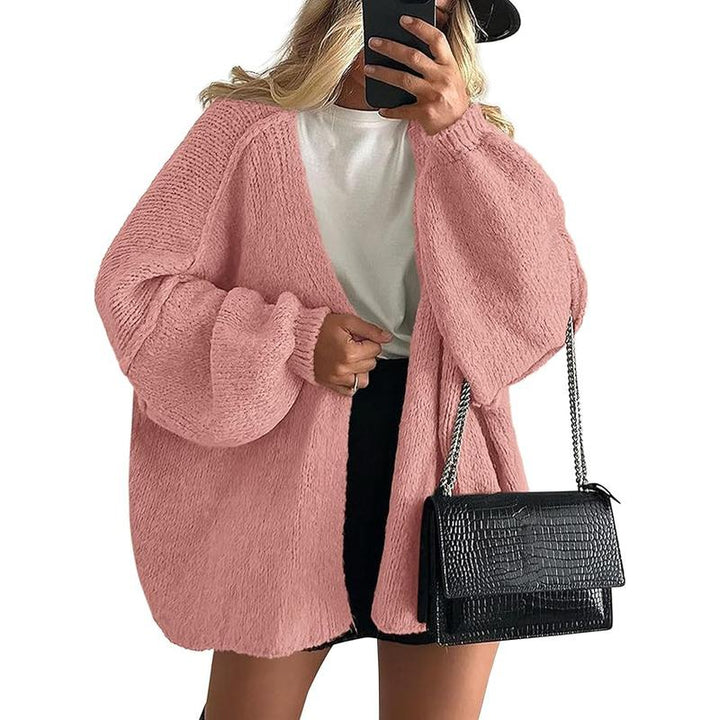 Hayley | Oversized Fit Lantern Sleeve Autumn Knit Cardigan
