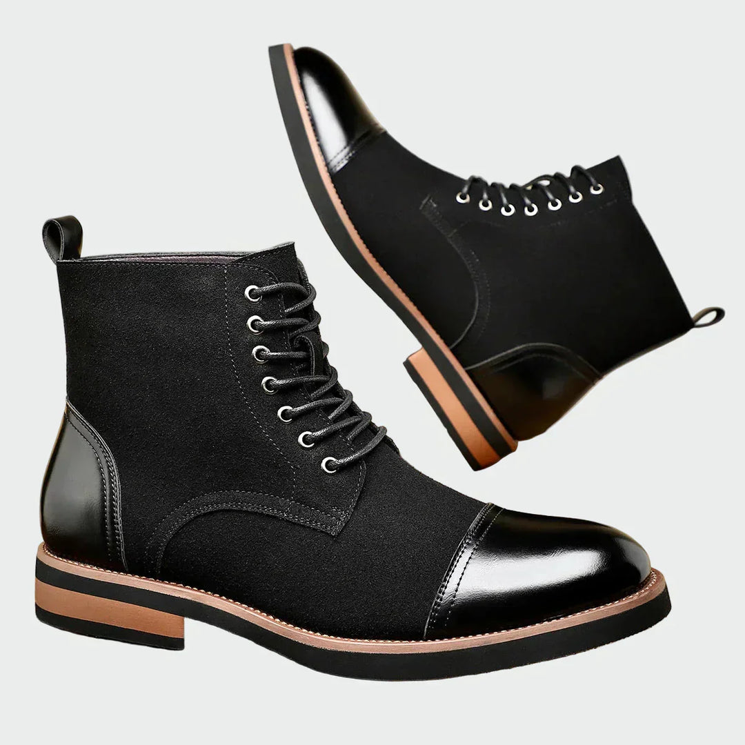 Madeleine - Oxford Leather Ankle Boots
