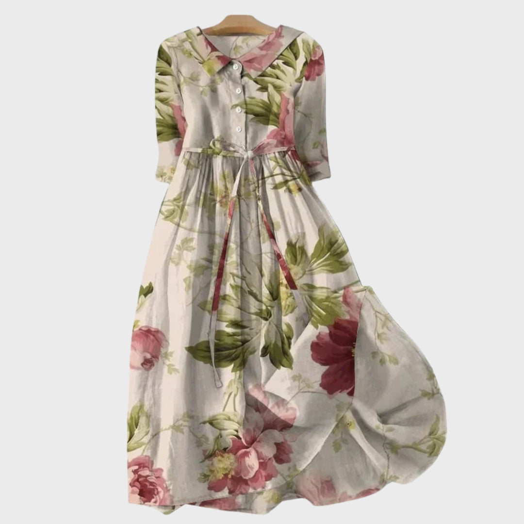 Clara Botanical Retro Dress