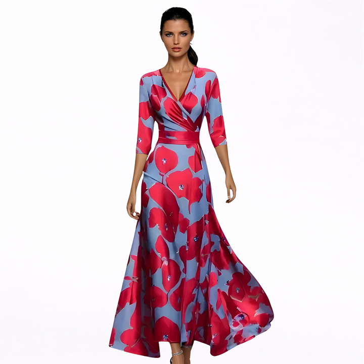 Hedwig | Elegant maxi dress with a floral pattern