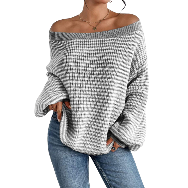 Grace | Casual All-Season Ladies Striped Sweater