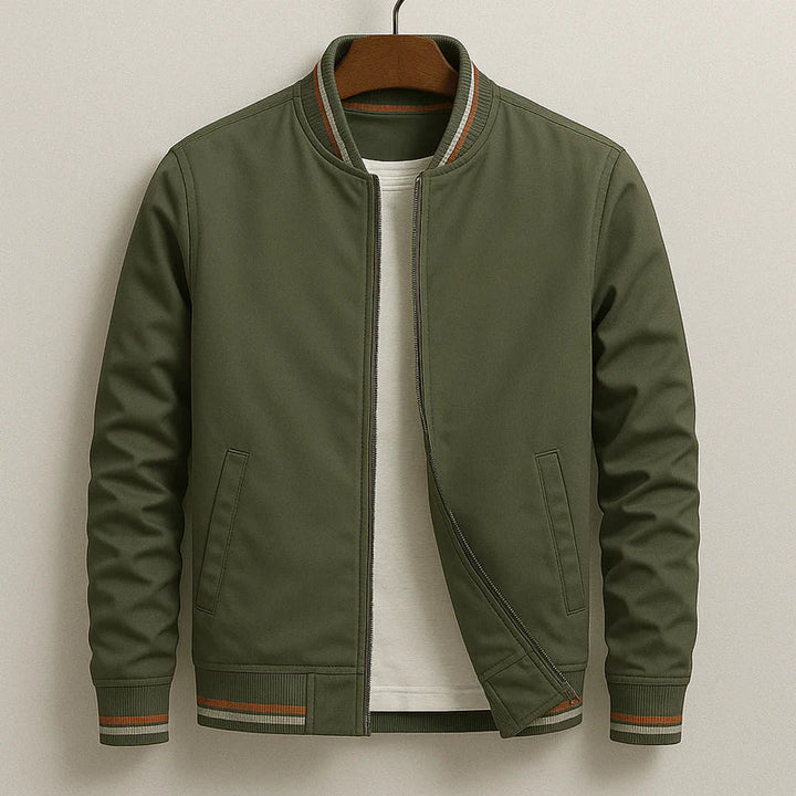 Jack - Striped Bomber Jacket