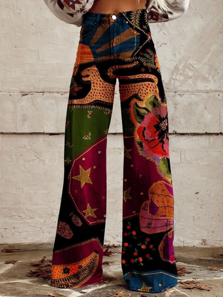 Kiara | Artistic Wide-Leg Pants
