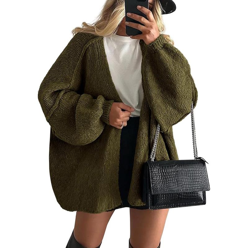 Hayley | Oversized Fit Lantern Sleeve Autumn Knit Cardigan
