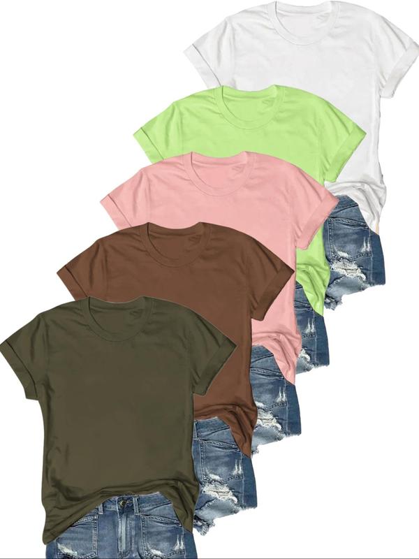 Jasmine | Casual Short Sleeve Tee (Pack of 5)