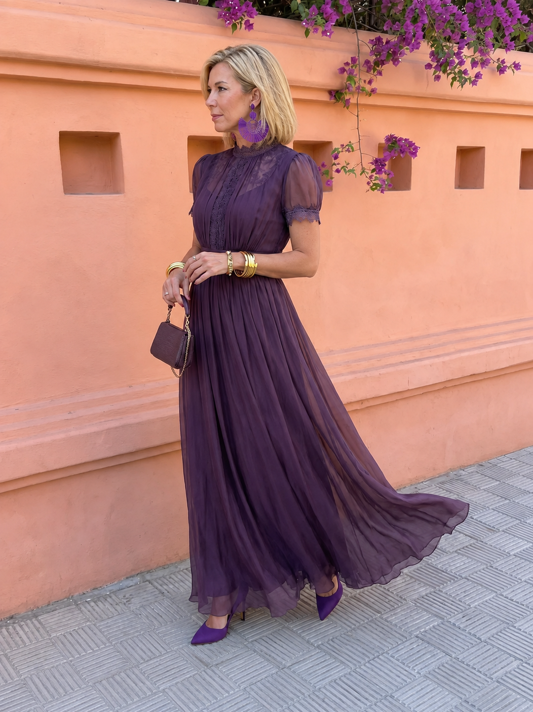 Cassandra Chiffon Long Dress