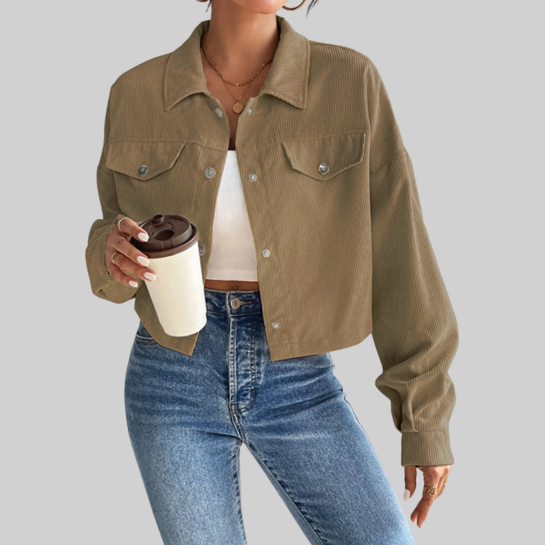 Sienna | Classic Collared Button-Front Jacket