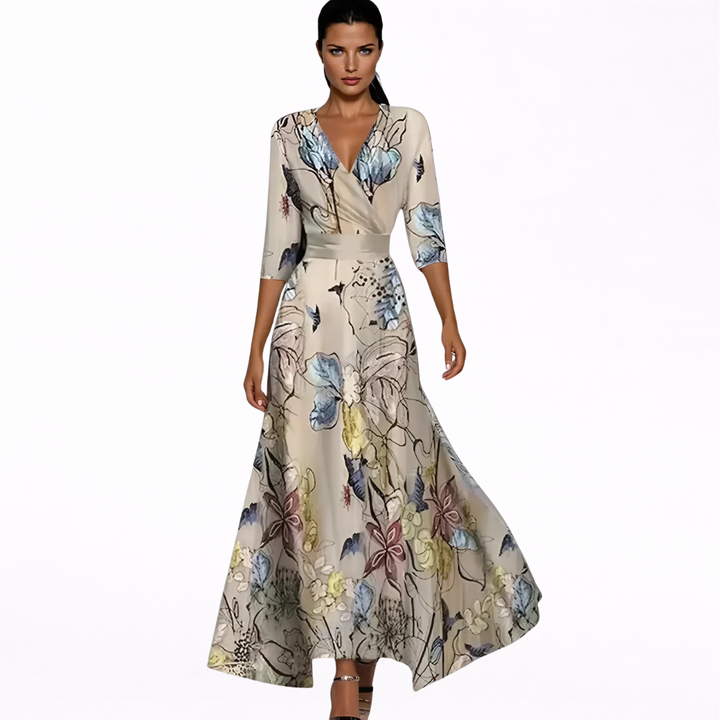 Hedwig | Elegant maxi dress with a floral pattern