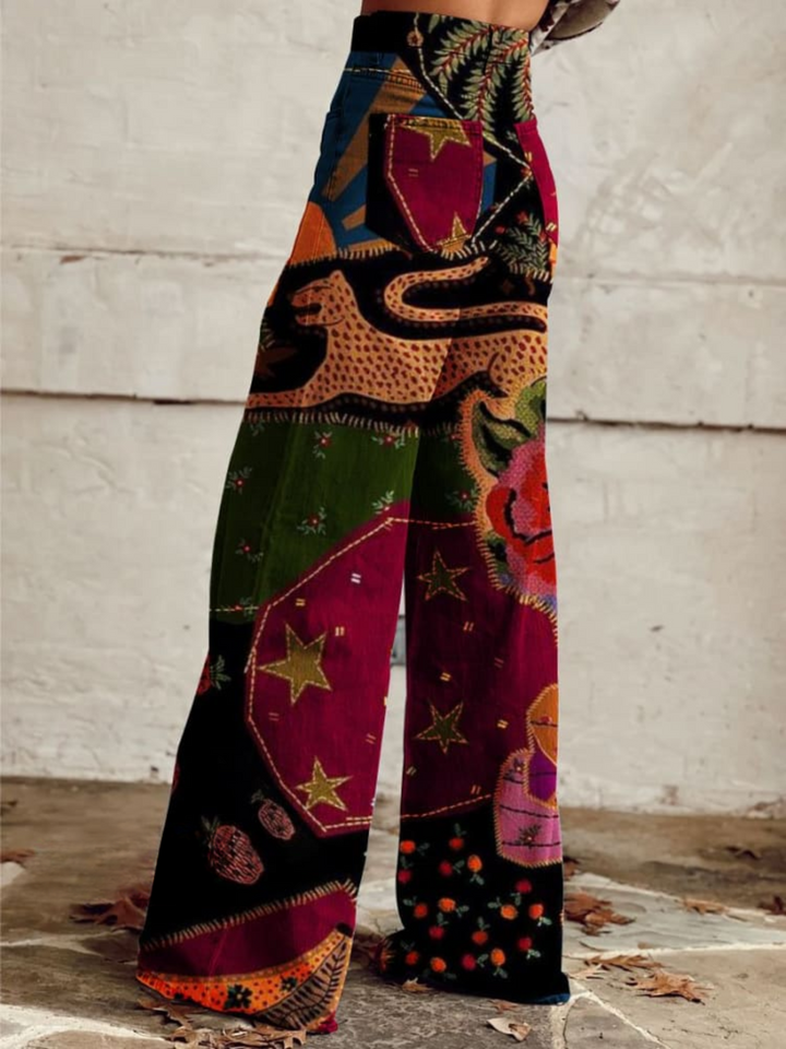 Kiara | Artistic Wide-Leg Pants