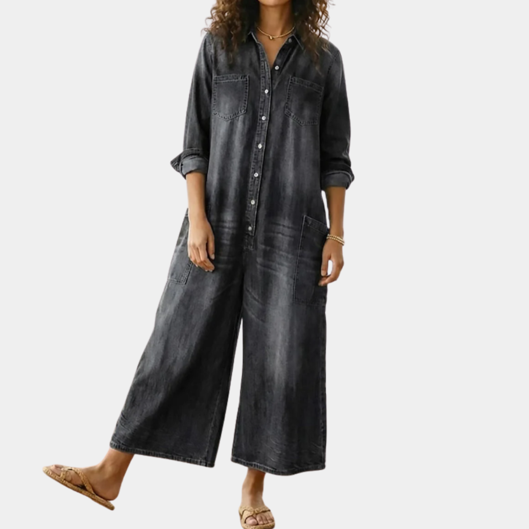 Eden - Denim Cotton Jumpsuit