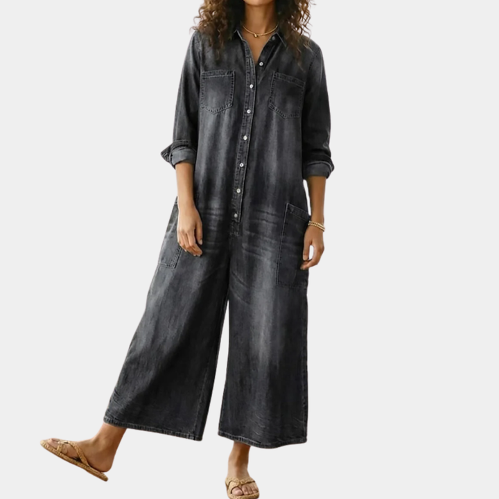Eden - Denim Cotton Jumpsuit