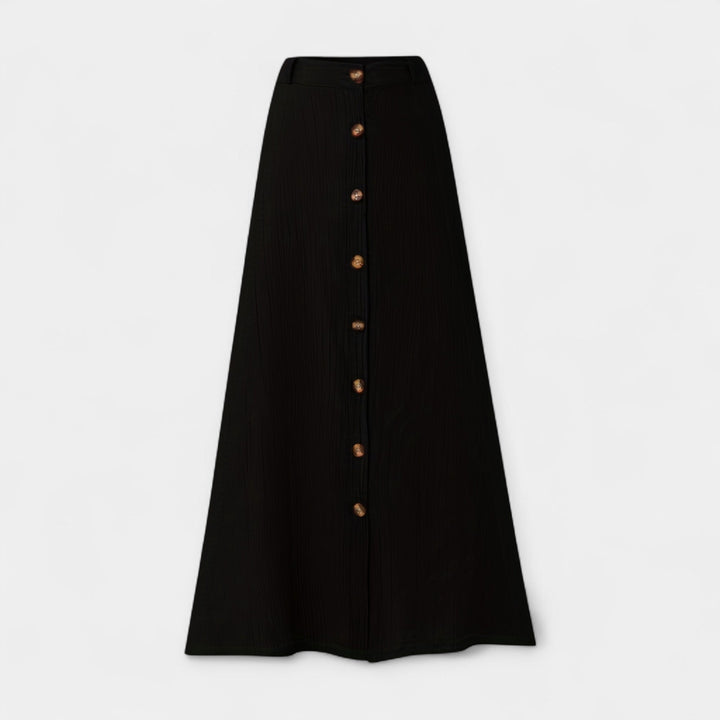 Long Semi-Sheer Skirt with Slit