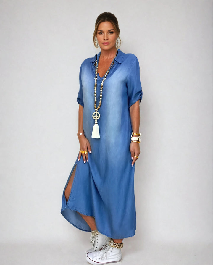 Willow - Denim Maxi Dress