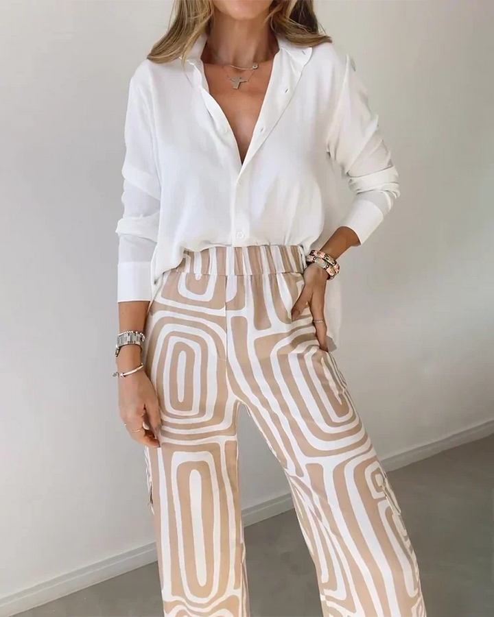 Lotte | Comfortable and elegant set (free belt)