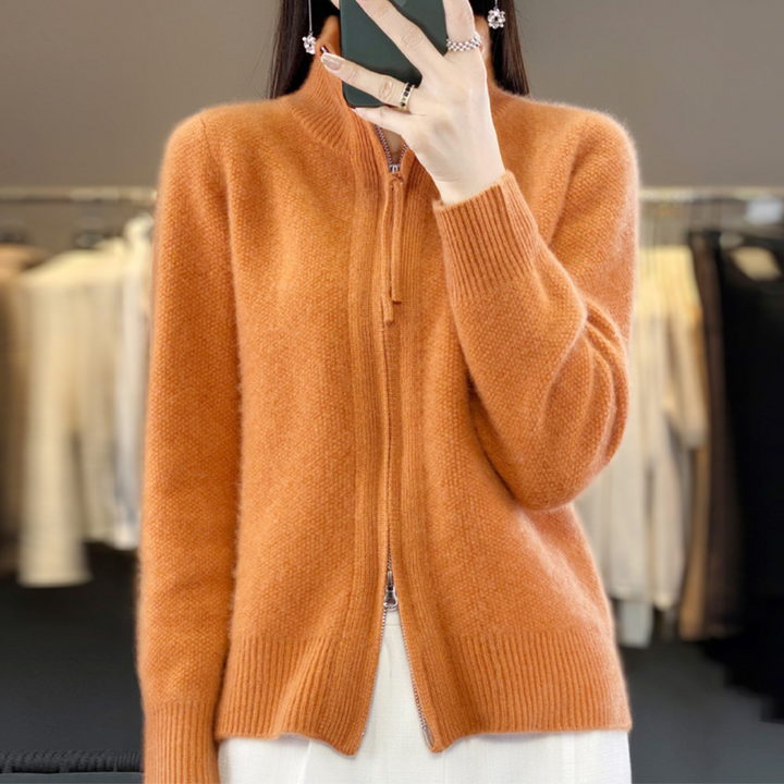 Samantha | Minimalist Zip Sweater