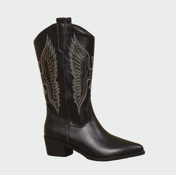 Charlotte - Leather Western Cowboy Boots
