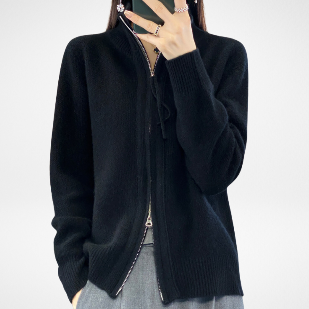 Samantha | Minimalist Zip Sweater