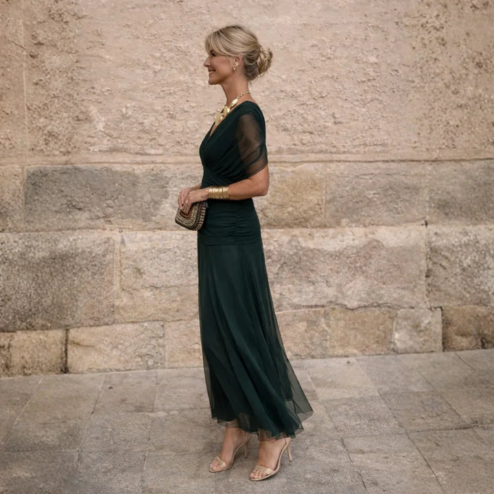 Ottoline Elegant Green Dress