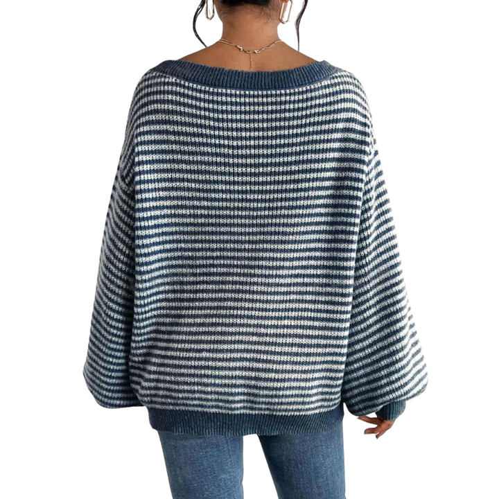Grace | Casual All-Season Ladies Striped Sweater