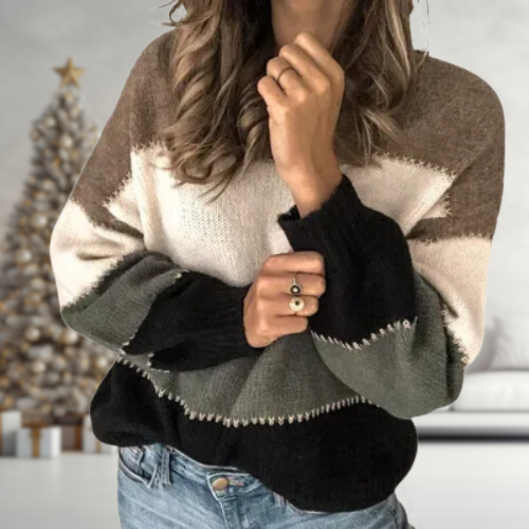 India | Colorblock Knit Sweater