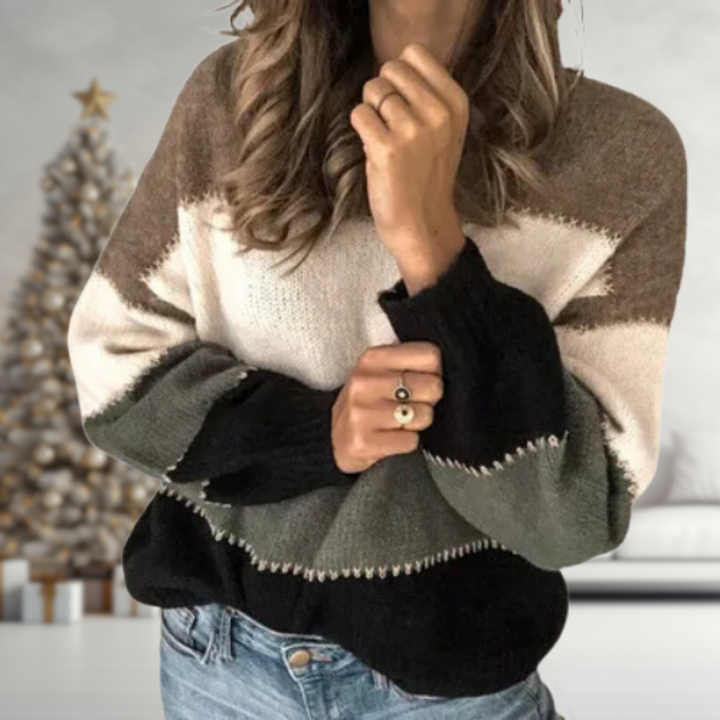 India | Colorblock Knit Sweater